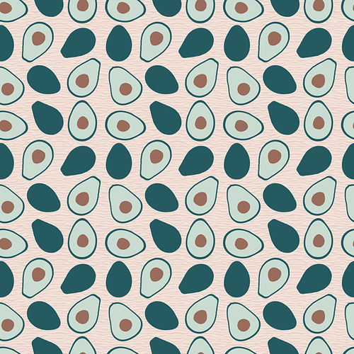 Avocado Pattern Design By Artists Collection