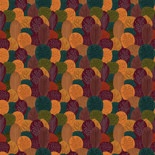 Autumn Forest Pattern Design By Artists Collection