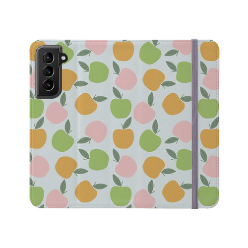 Apple Pattern Samsung Folio Case By Artists Collection