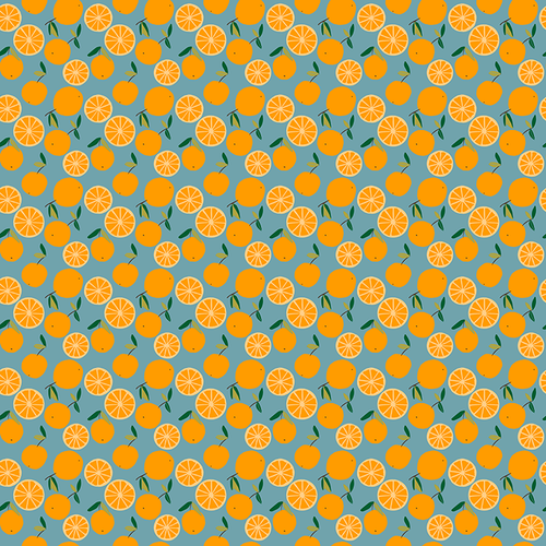 Abstract Small Oranges Pattern Design By Artists Collection