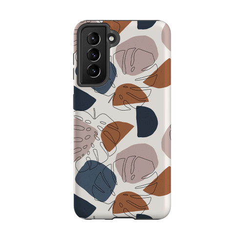 Abstract Shapes Earthy Hues Samsung Tough Case By Artists Collection