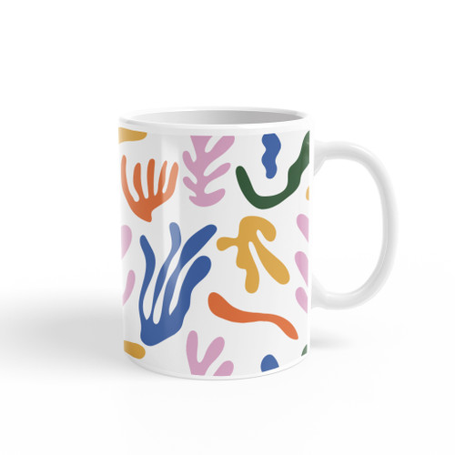 Abstract Plants And Leaves Pattern Coffee Mug By Artists Collection