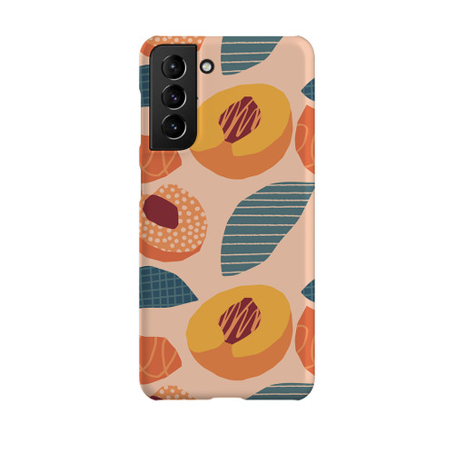 Abstract Design Peach Pattern Samsung Snap Case By Artists Collection