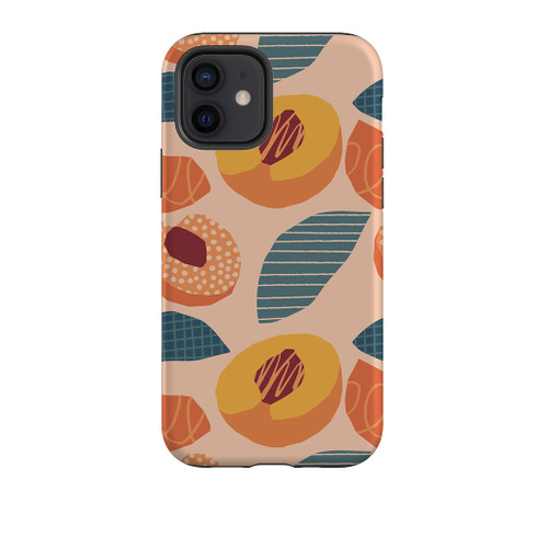 Abstract Design Peach Pattern iPhone Tough Case By Artists Collection