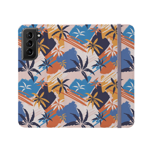 Abstract Palm Pattern Samsung Folio Case By Artists Collection