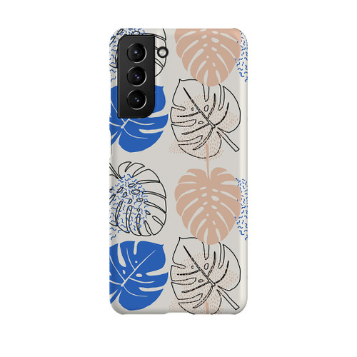 Abstract Monstera Pattern Samsung Snap Case By Artists Collection