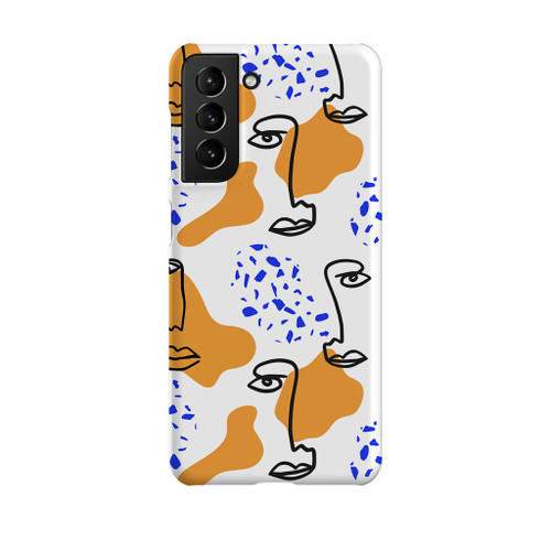 Abstract Line Faces Samsung Snap Case By Artists Collection
