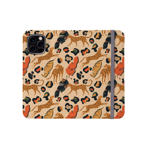 Abstract Leopard Pattern iPhone Folio Case By Artists Collection