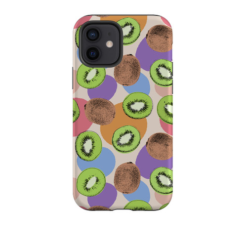 Abstract Kiwi Pattern iPhone Tough Case By Artists Collection