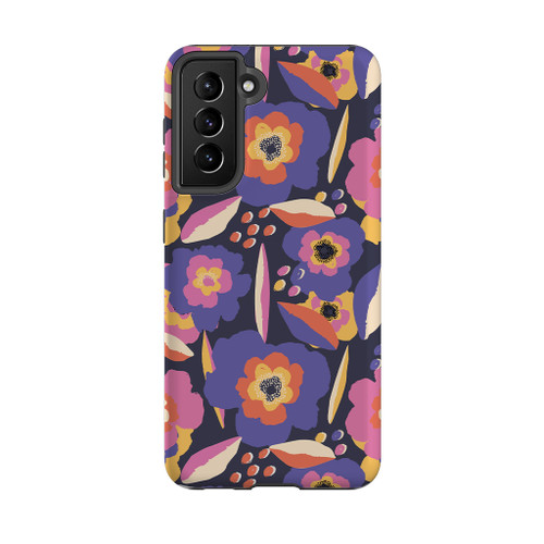 Abstract Flowers Background Samsung Tough Case By Artists Collection