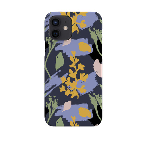 Abstract Yellow Floral Pattern iPhone Snap Case By Artists Collection