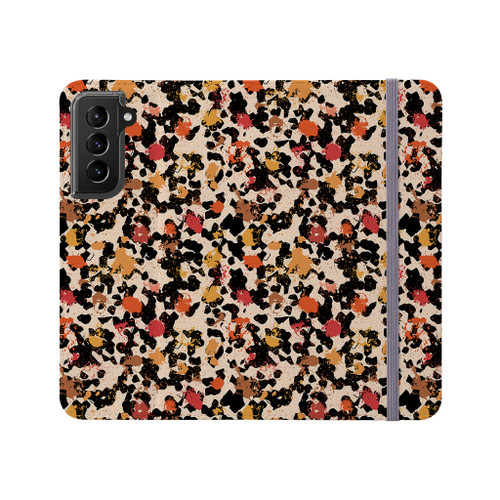 Abstract Paint Splashes Pattern Samsung Folio Case By Artists Collection