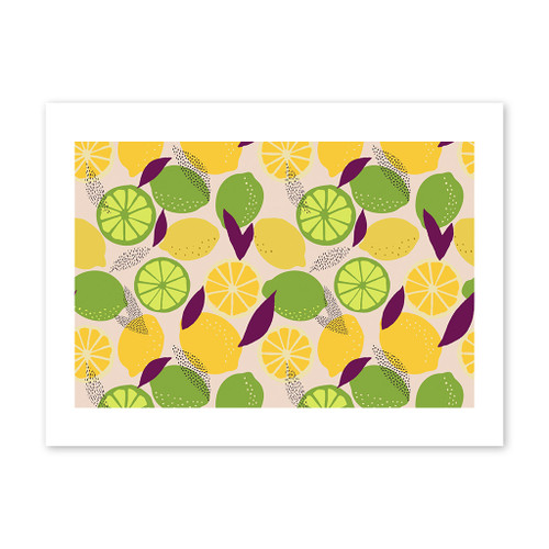 Abstract Citrus Background Art Print By Artists Collection