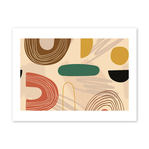 Abstract Bohemian Pattern Art Print By Artists Collection