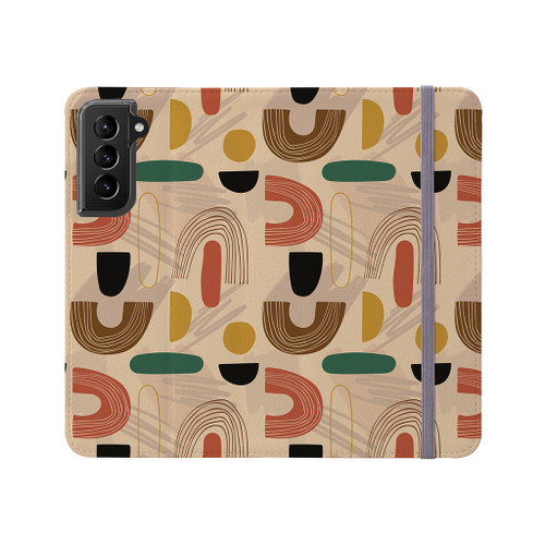 Abstract Bohemian Pattern Samsung Folio Case By Artists Collection