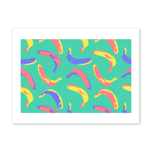 Abstract Banana Pattern Art Print By Artists Collection