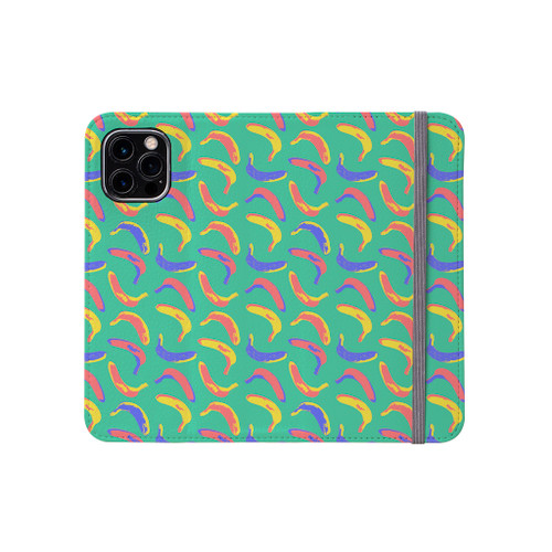 Abstract Banana Pattern iPhone Folio Case By Artists Collection