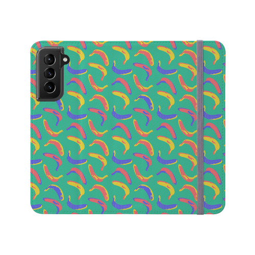 Abstract Banana Pattern Samsung Folio Case By Artists Collection