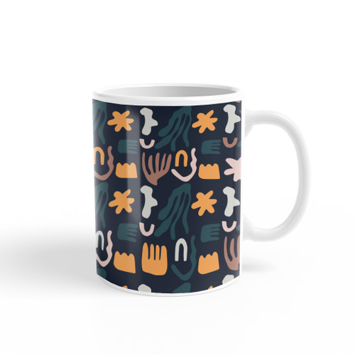 Abstract Autumn Pattern Coffee Mug By Artists Collection