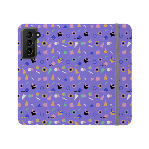90s Pattern Samsung Folio Case By Artists Collection