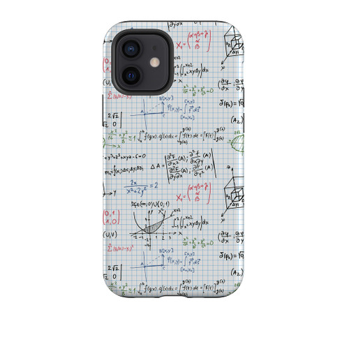 Math Pattern iPhone Tough Case By Artists Collection