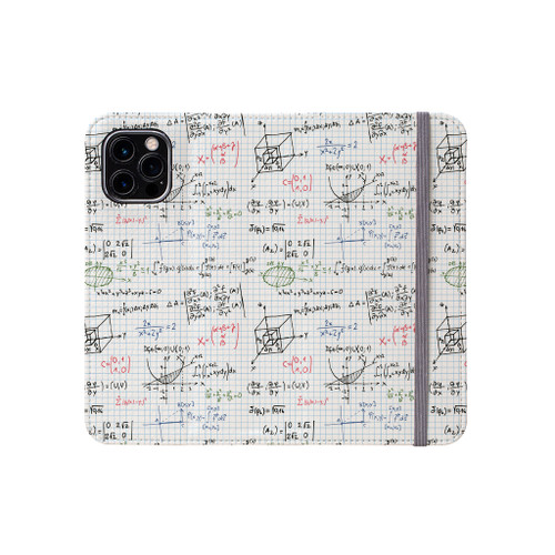 Math Pattern iPhone Folio Case By Artists Collection