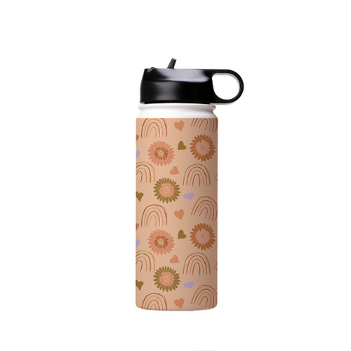 Love Rainbows Pattern Water Bottle By Artists Collection