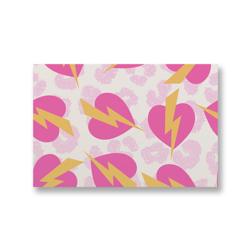 Love Hearts Pattern Canvas Print By Artists Collection
