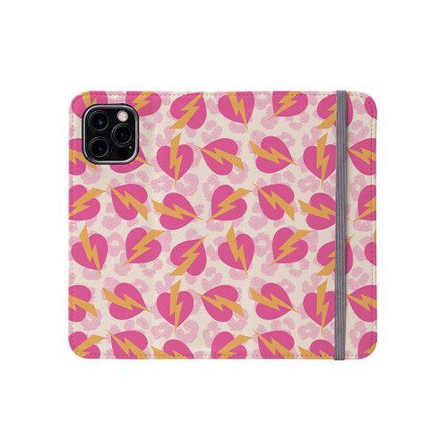 Love Hearts Pattern iPhone Folio Case By Artists Collection