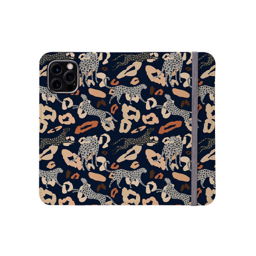 Leopard Background iPhone Folio Case By Artists Collection