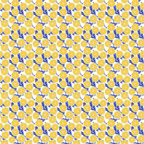 Lemon Slice Pattern Design By Artists Collection