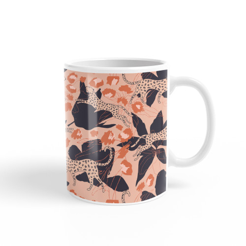 Jungle Leopard Pattern Coffee Mug By Artists Collection