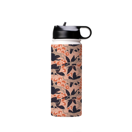 Jungle Leopard Pattern Water Bottle By Artists Collection