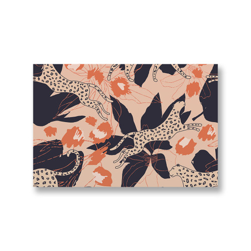 Jungle Leopard Pattern Canvas Print By Artists Collection