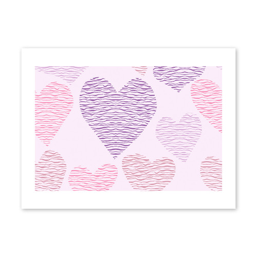 Heart Pattern Art Print By Artists Collection