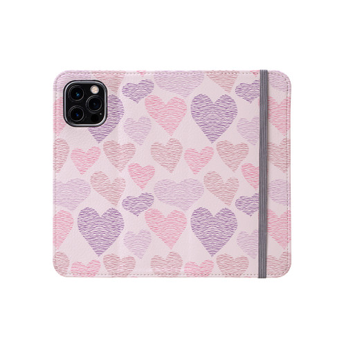 Heart Pattern iPhone Folio Case By Artists Collection