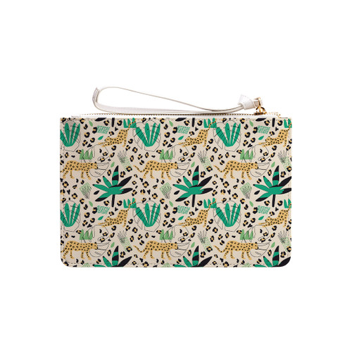 Hand Drawn Leopard Pattern Clutch Bag By Artists Collection