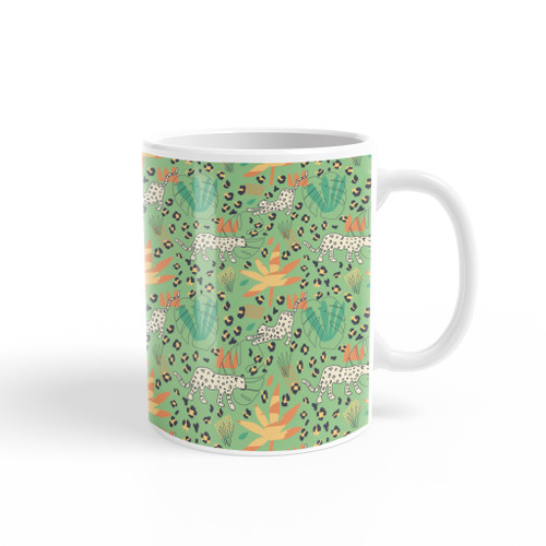 Hand Drawn Jungle Pattern Coffee Mug By Artists Collection