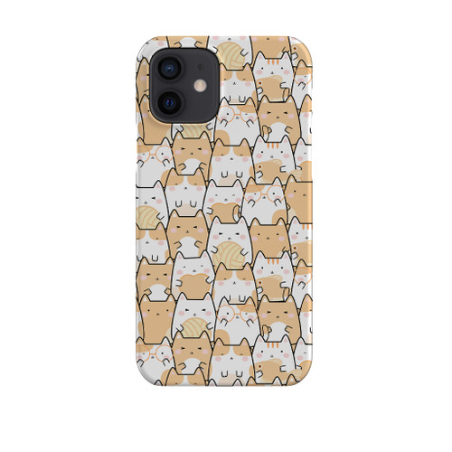 Golden Kawaii Cute Cats iPhone Snap Case By Artists Collection