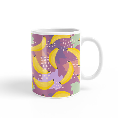 Abstract Banana Trees Pattern Coffee Mug By Artists Collection