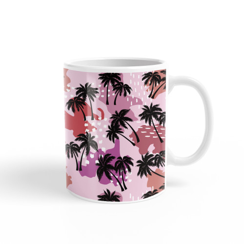 Abstract Palm Trees Pattern Coffee Mug By Artists Collection