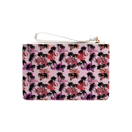 Abstract Palm Trees Pattern Clutch Bag By Artists Collection