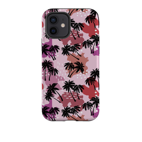 Abstract Palm Trees Pattern iPhone Tough Case By Artists Collection