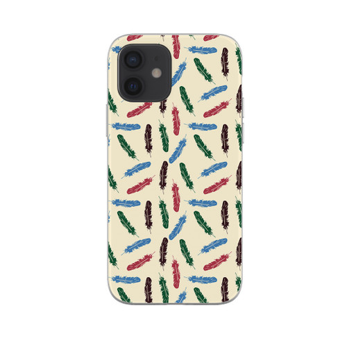 Abstract Feather Pattern iPhone Soft Case By Artists Collection