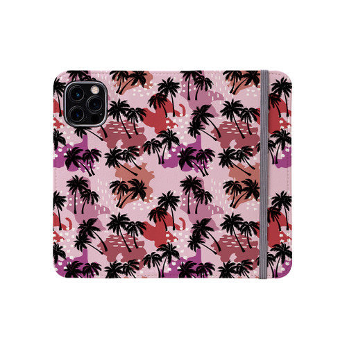 Abstract Palm Trees Pattern iPhone Folio Case By Artists Collection