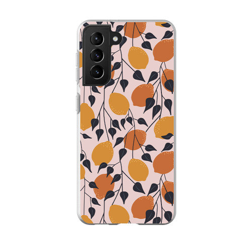 Abstract Lemon Pattern Samsung Soft Case By Artists Collection