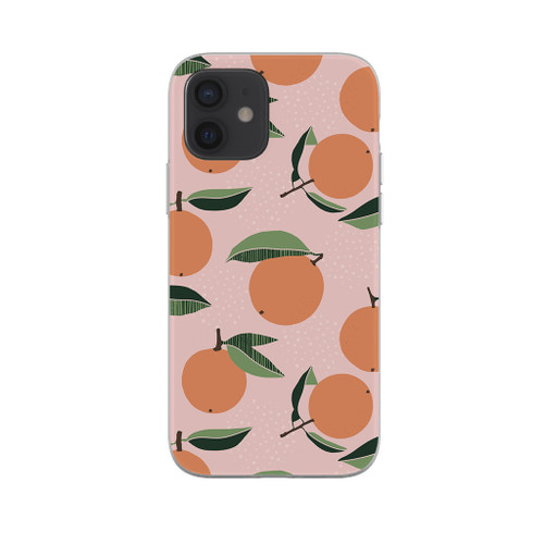 Abstract Orange Pattern iPhone Soft Case By Artists Collection