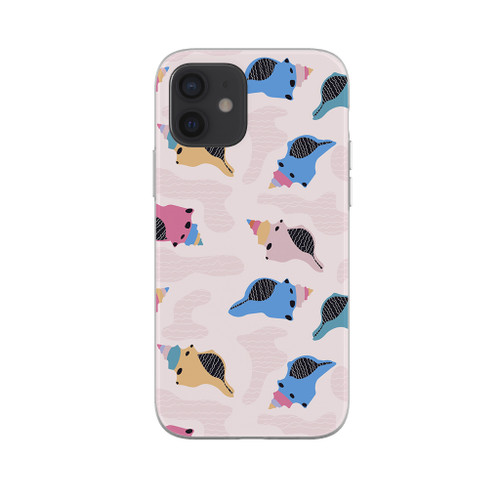 Abstract Shells Pattern iPhone Soft Case By Artists Collection