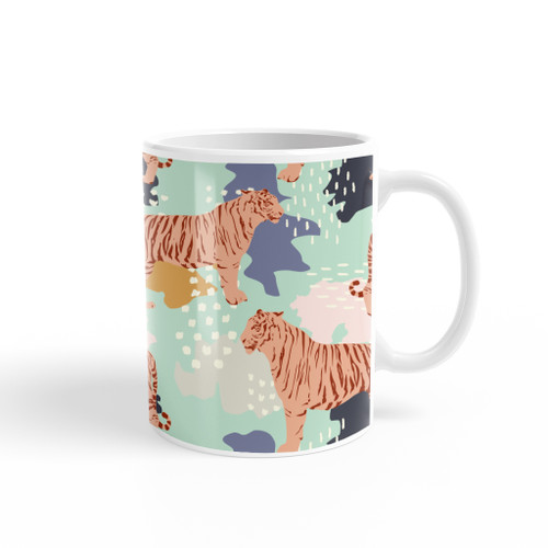 Abstract Tiger Pattern Coffee Mug By Artists Collection