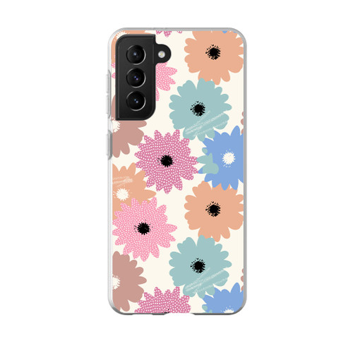 Abstract Wild Flower Pattern Samsung Soft Case By Artists Collection